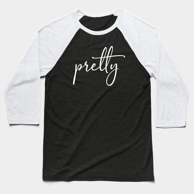 Pretty Calligraphy Baseball T-Shirt by PallKris